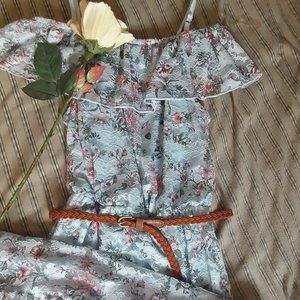 Floral Off-the-Shoulder Dress